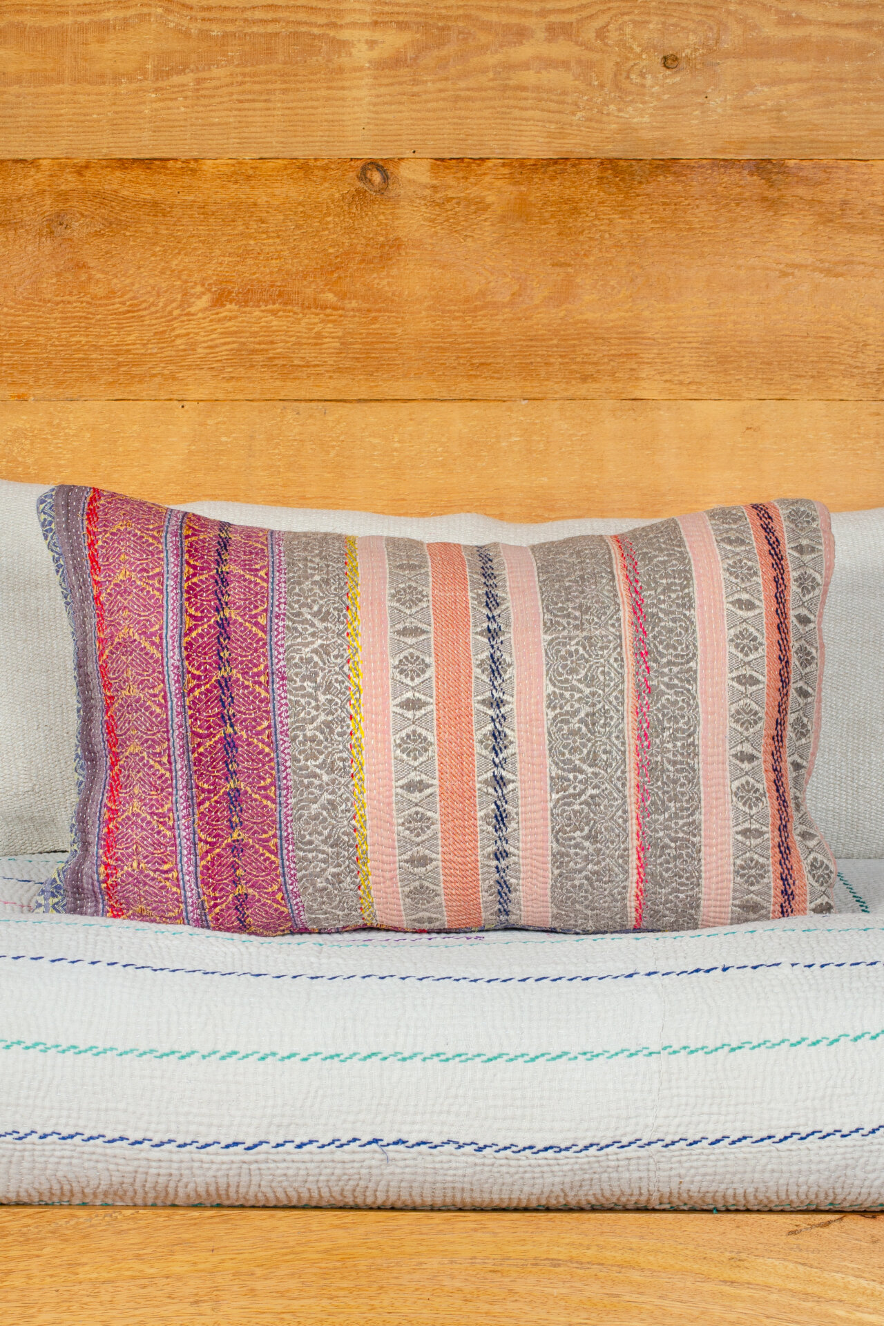 Kantha Quilt Cushion 30cm x 50cm