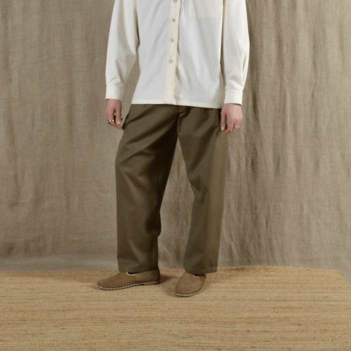 Gardener Trousers | Khaki Cotton Twill - Image 4