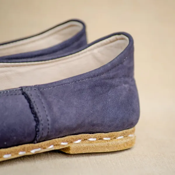 Yemeni Comfort Shoe | Navy Nubuk Leather