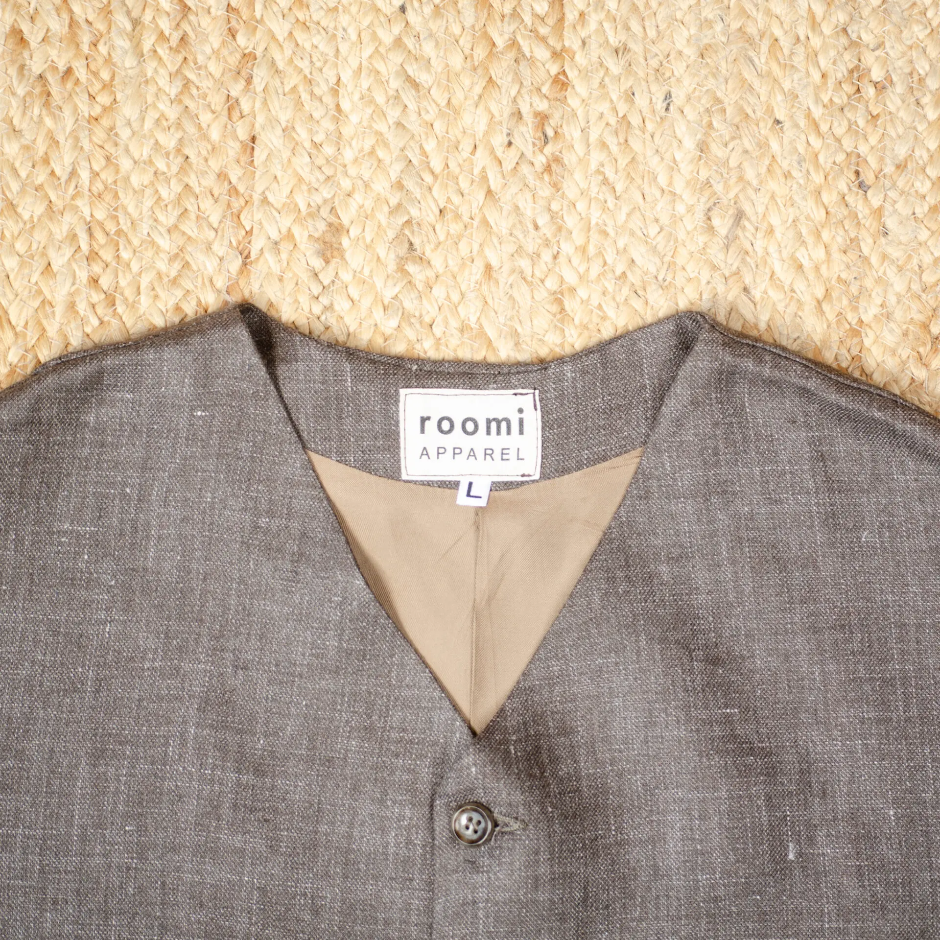 Kamali Waistcoat | Brown Irish Linen - Image 2