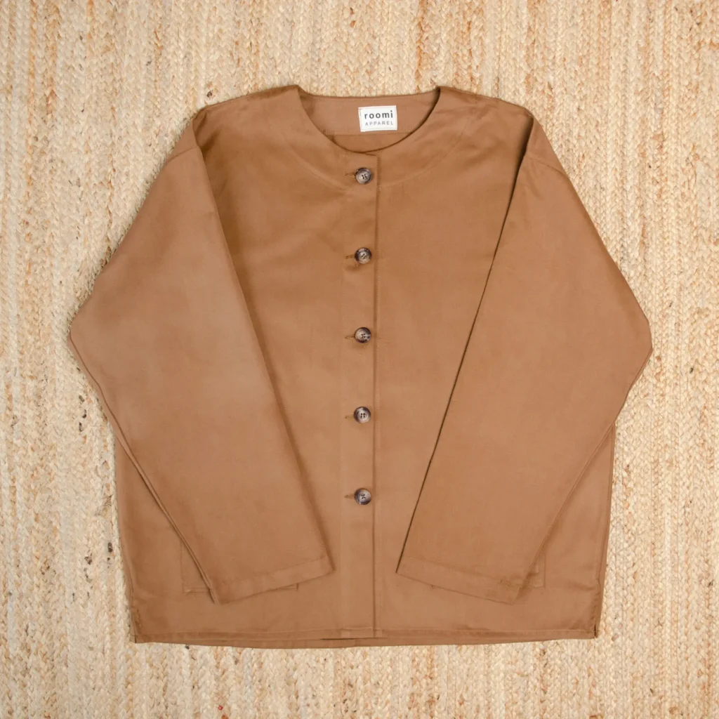 Levin Jacket | Caramel Brushed Cotton