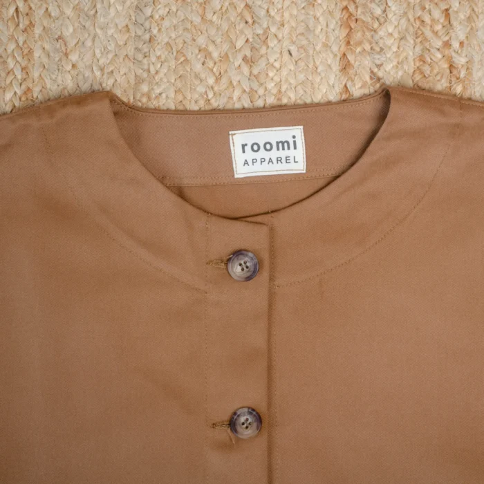 Levin Jacket | Caramel Brushed Cotton - Image 2