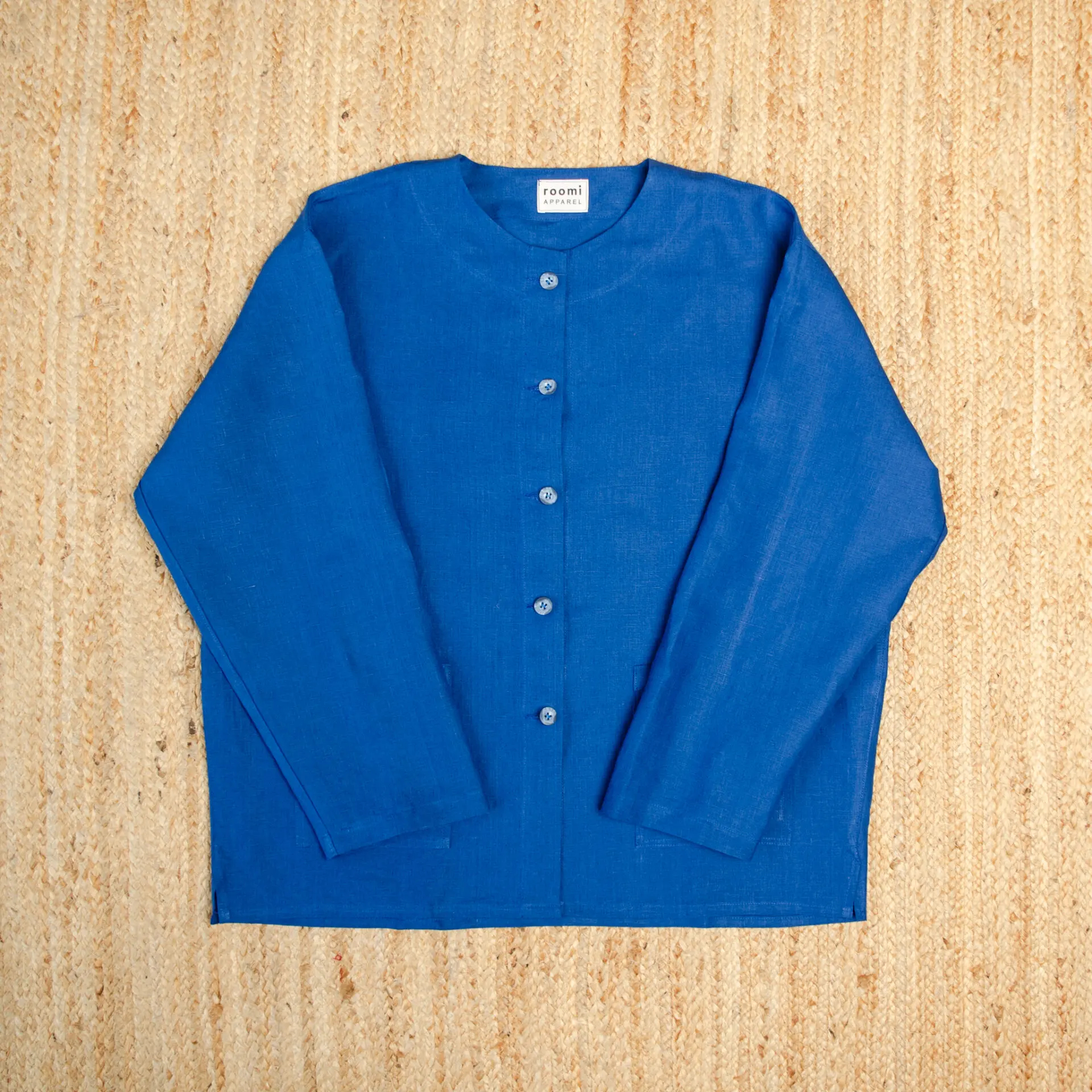 Levin Jacket | Cobalt Irish Linen - Image 1