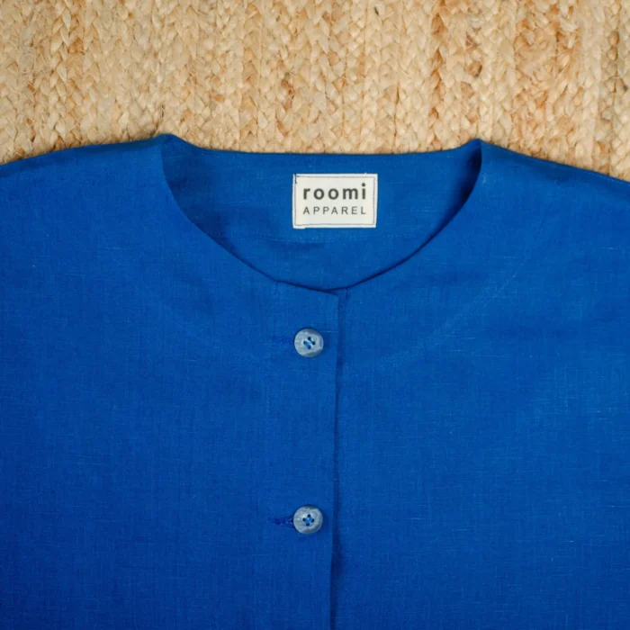 Levin Jacket | Cobalt Irish Linen - Image 2