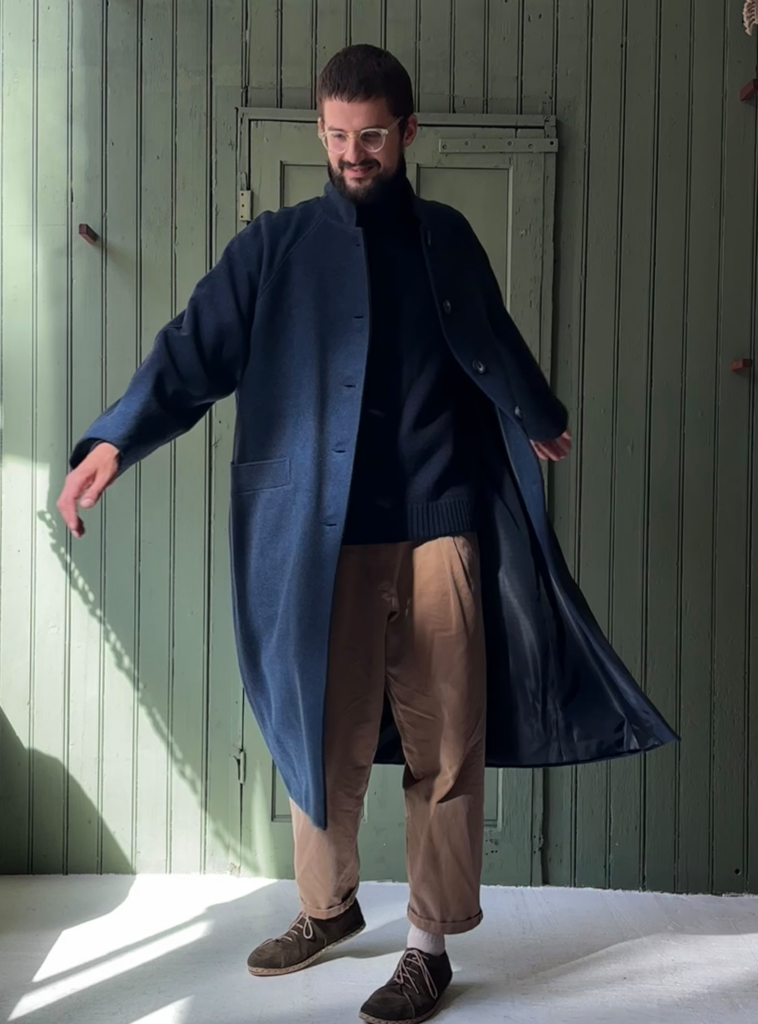 Hansom Overcoat | Navy Italian Wool