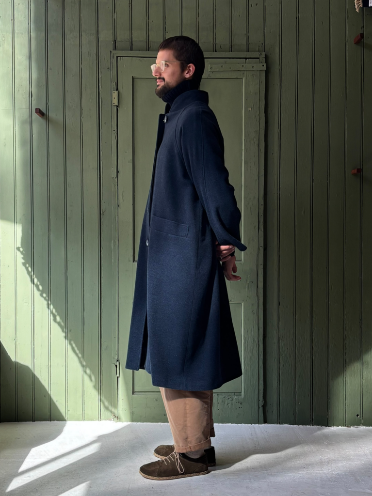 Hansom Overcoat | Navy Italian Wool