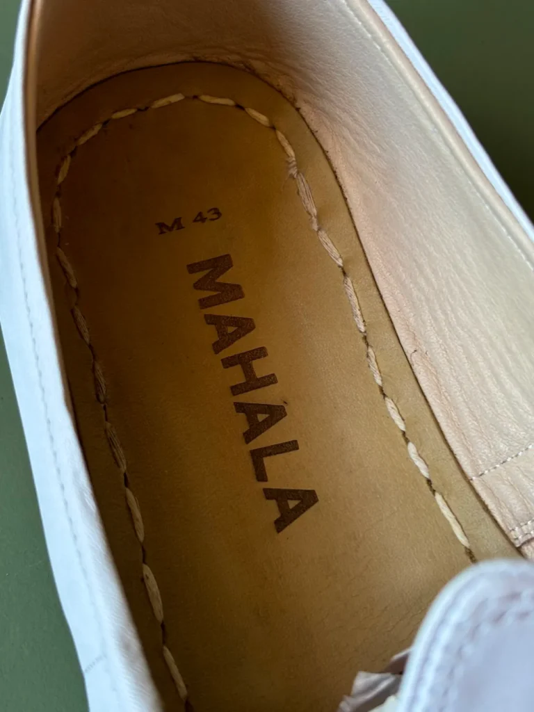 Barefoot Yemeni Shoes | White Leather