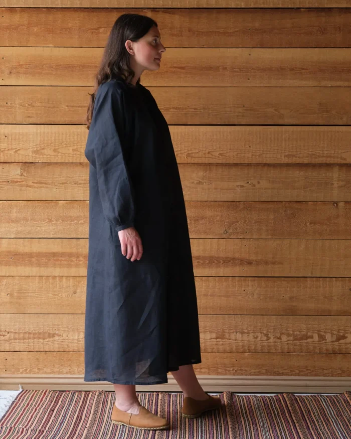 Dorothea Dress | Black Irish Linen - Image 2