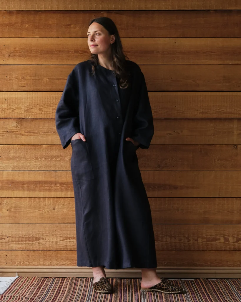 Amelia Jumpsuit | Dark Navy Irish Linen
