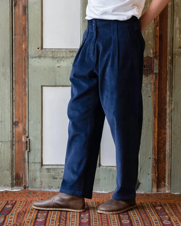 Gardener Trousers | Navy Brisbane Cord