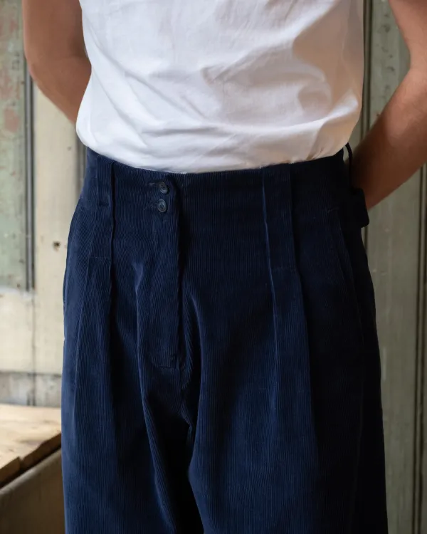 Gardener Trousers | Navy Brisbane Cord