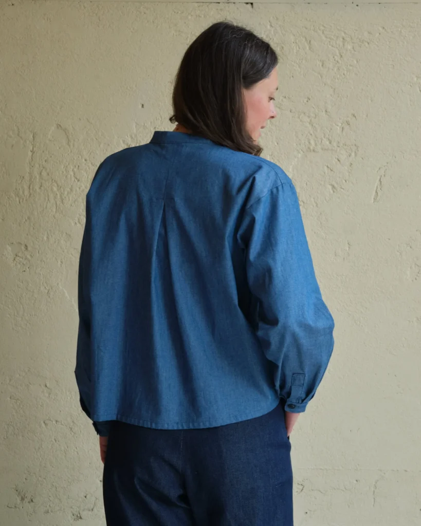 Etta Blouse | Cobalt Chambray