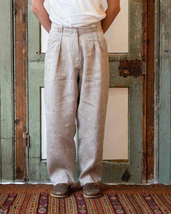 Gardener Trousers | Natural Irish Linen