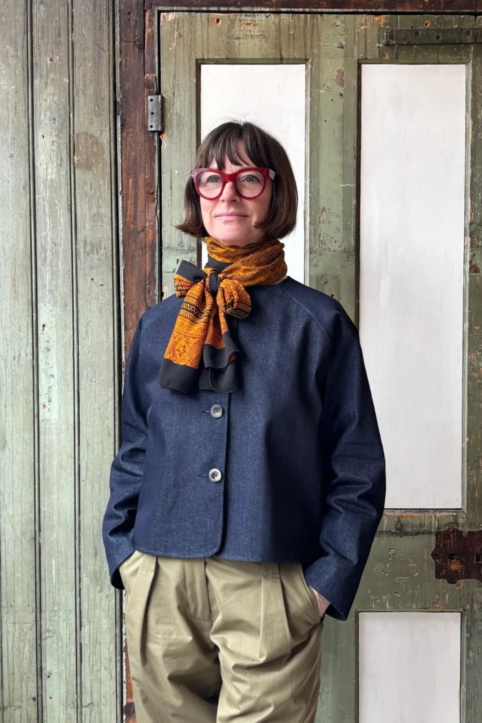 Maria Jacket | Navy Denim - Image 1
