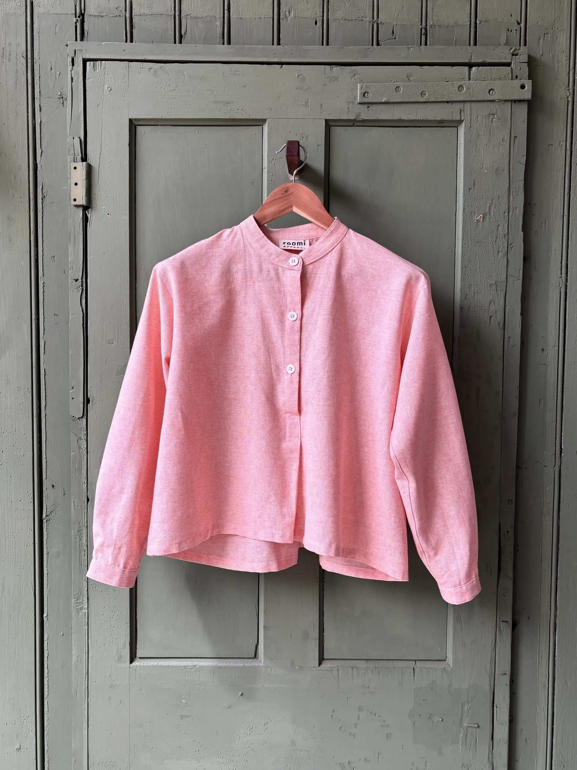 Etta Blouse | Pink Cotton - Image 2