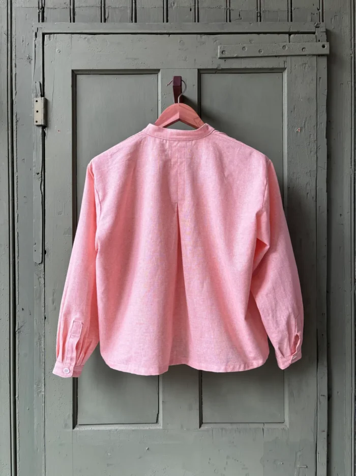 Etta Blouse | Pink Cotton - Image 4