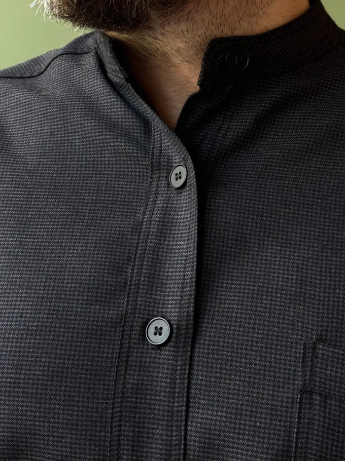 Panza Shirt | Charcoal Wool - Image 4