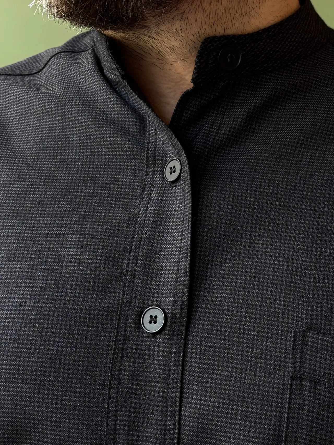 Panza Shirt | Charcoal Wool - Image 4