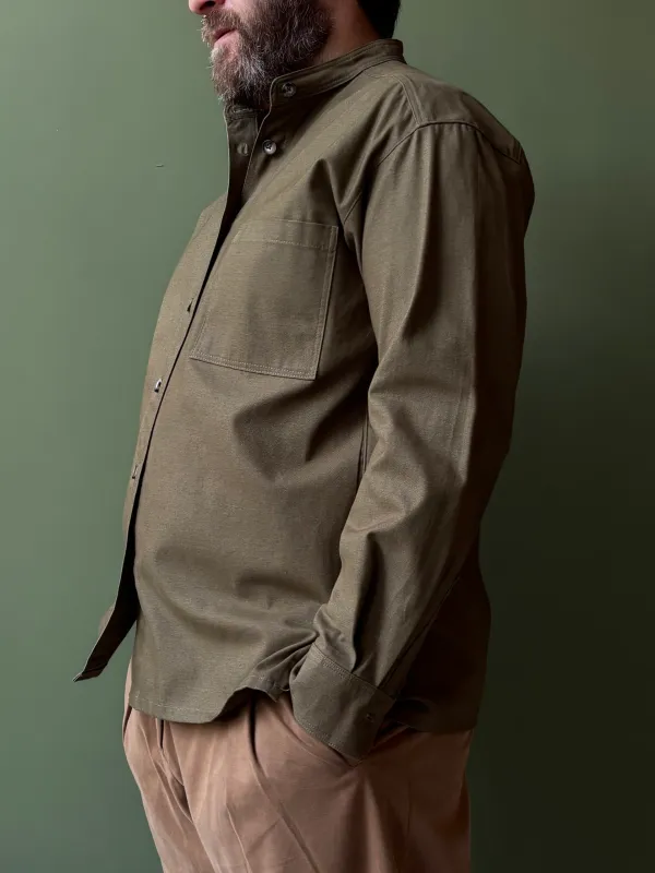 Panza Shirt | Olive Heavy Cotton