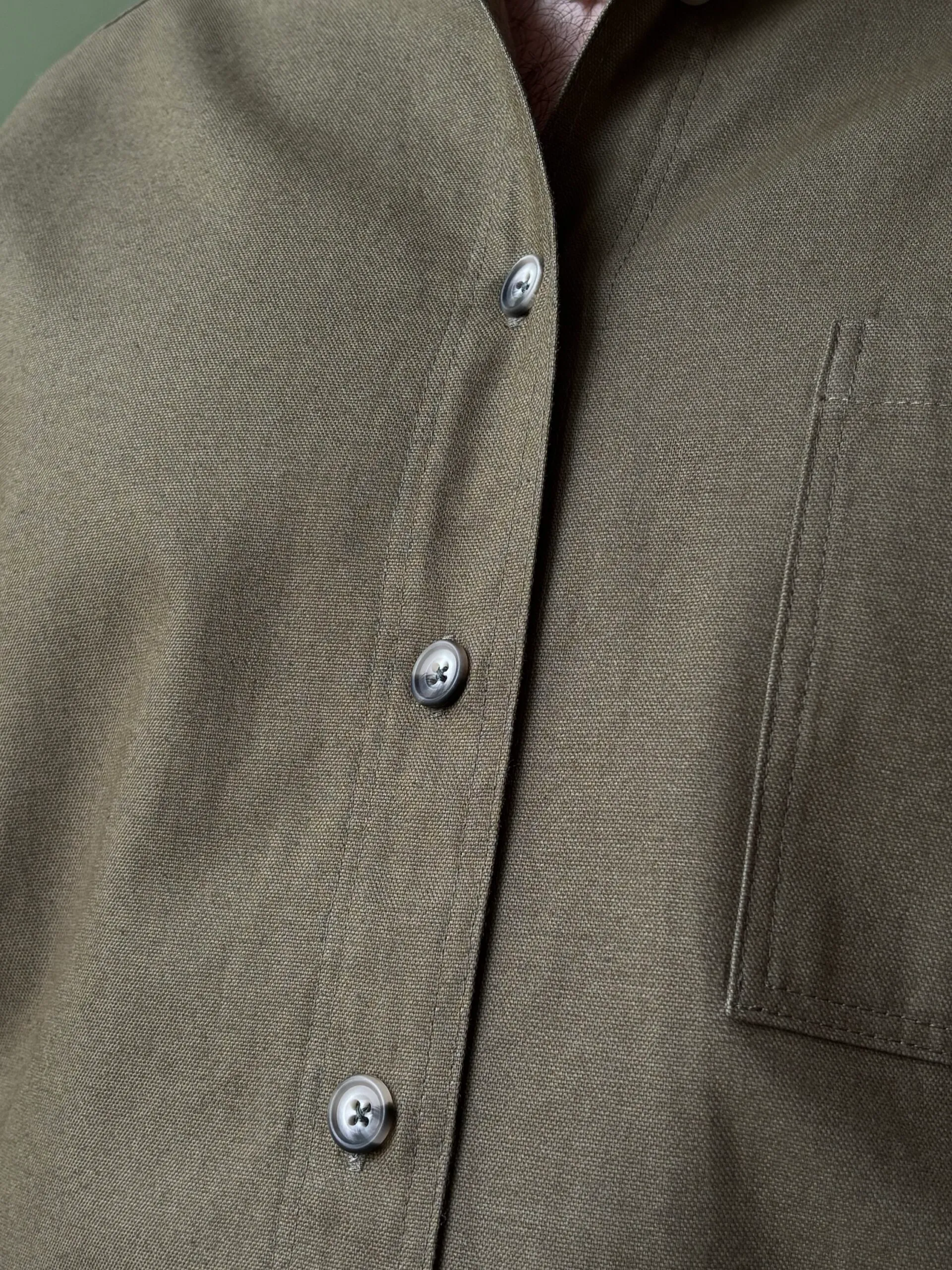 Panza Shirt | Olive Heavy Cotton - Image 4