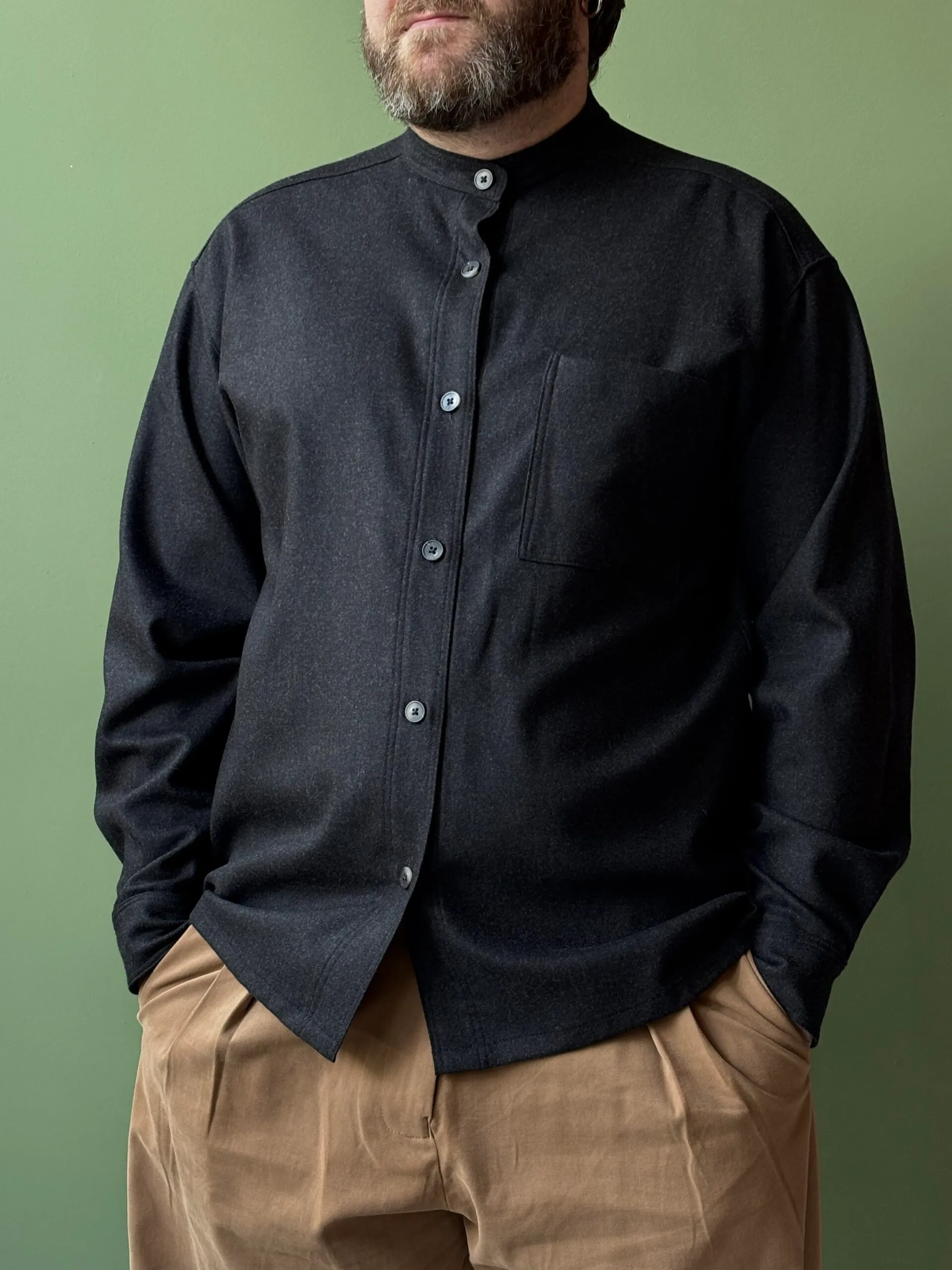 Panza Shirt | Charcoal Cashmere - Image 1