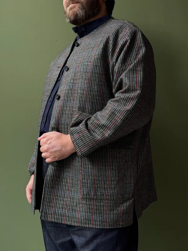 Levin Jacket | Grey Tartan Wool