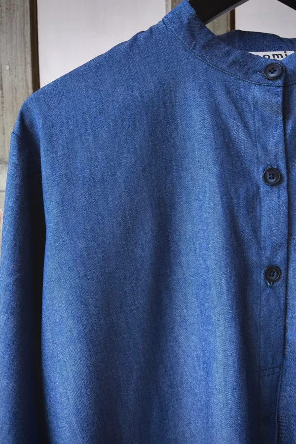Etta Blouse | Cobalt Chambray