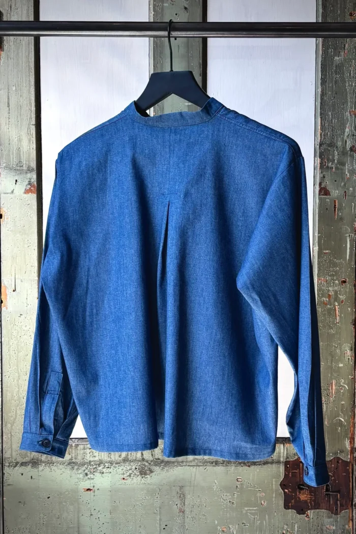 Etta Blouse | Cobalt Chambray - Image 6