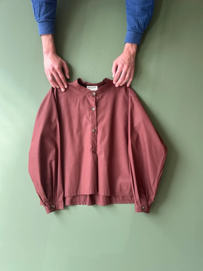 Etta Blouse | Chocolate Poplin - Image 1