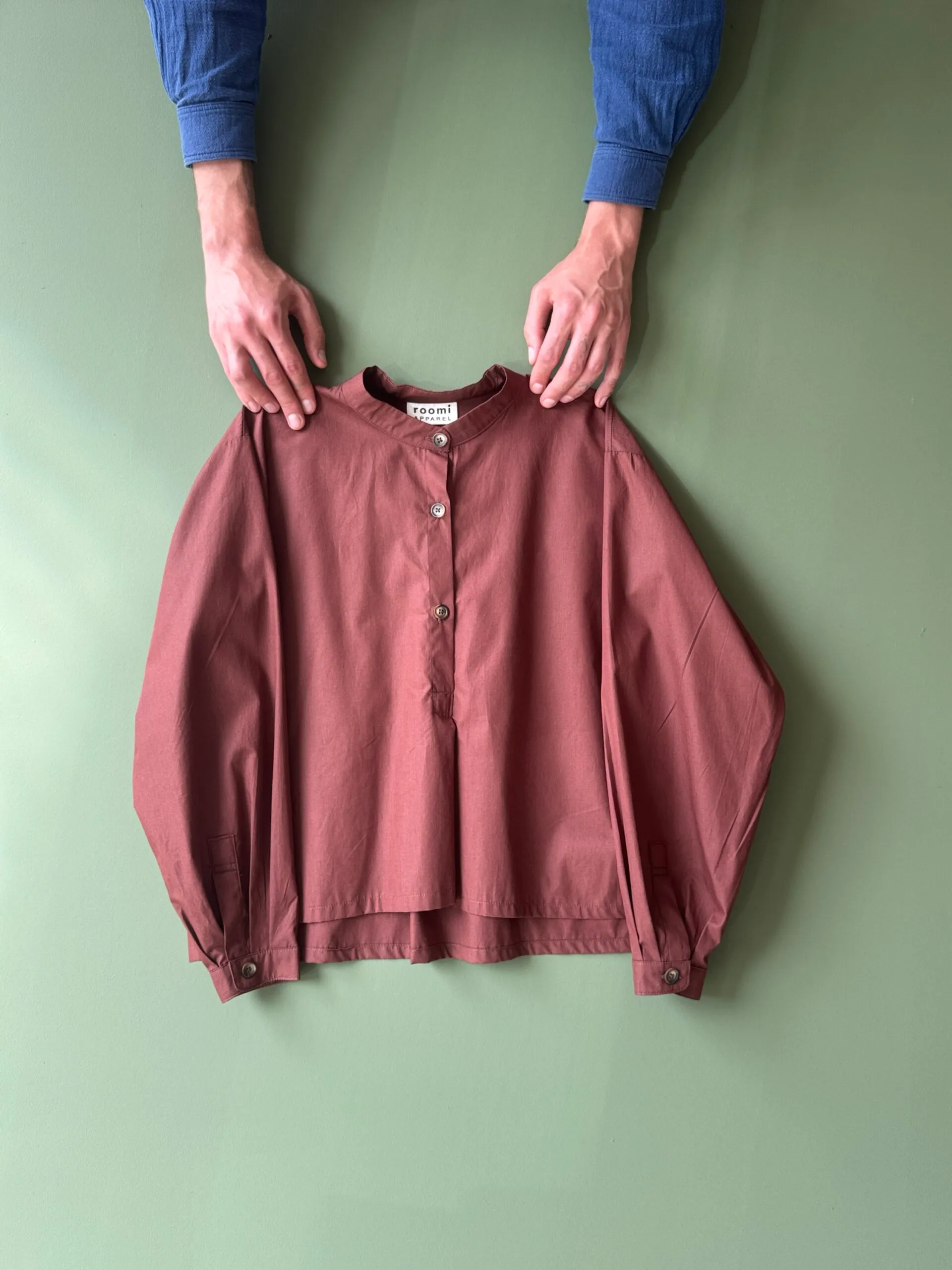 Etta Blouse | Chocolate Poplin - Image 1