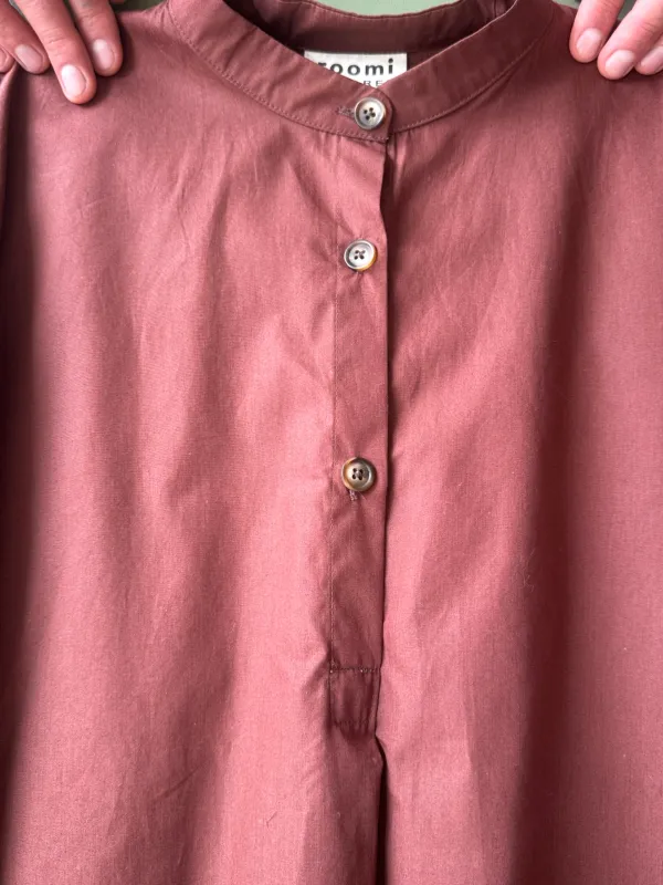 Etta Blouse | Chocolate Poplin