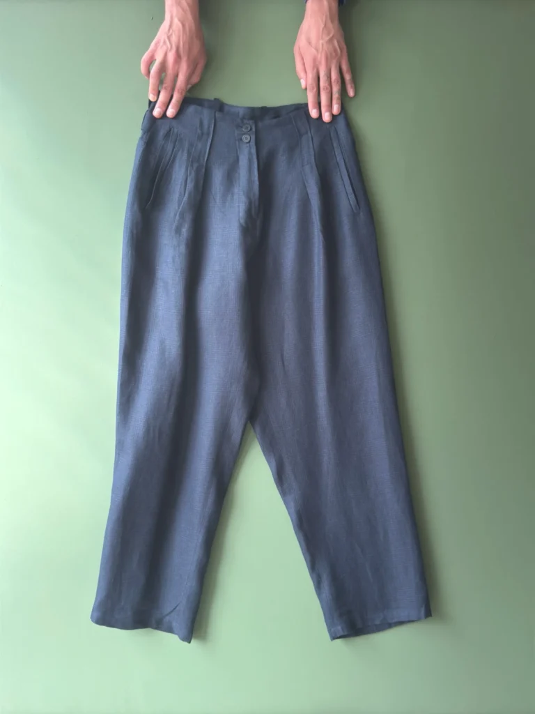 Gardener Trousers | Navy Irish Linen