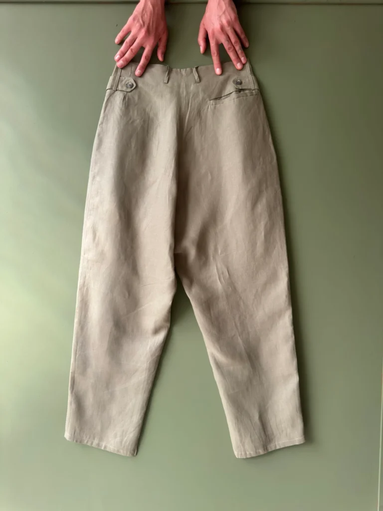 Gardener Trousers | Khaki Irish Linen