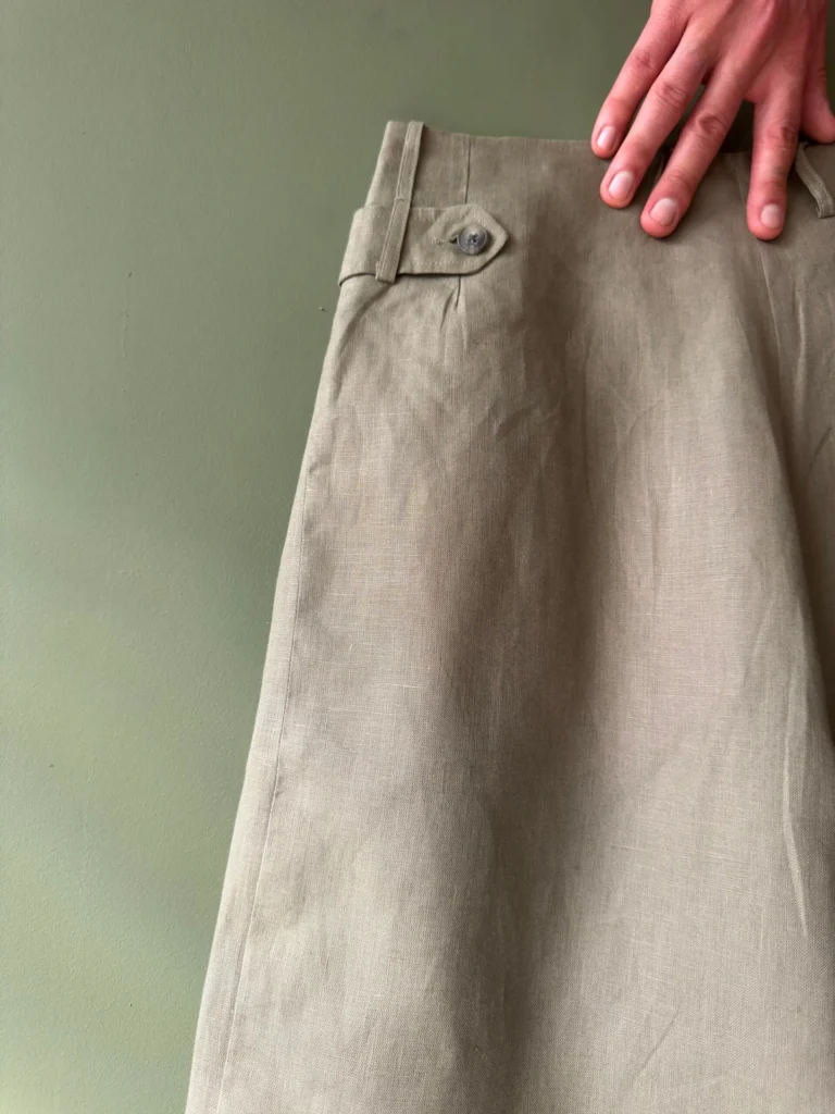 Gardener Trousers | Khaki Irish Linen