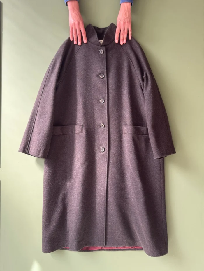 Hansom Overcoat | Charcoal Melton Wool - Image 1