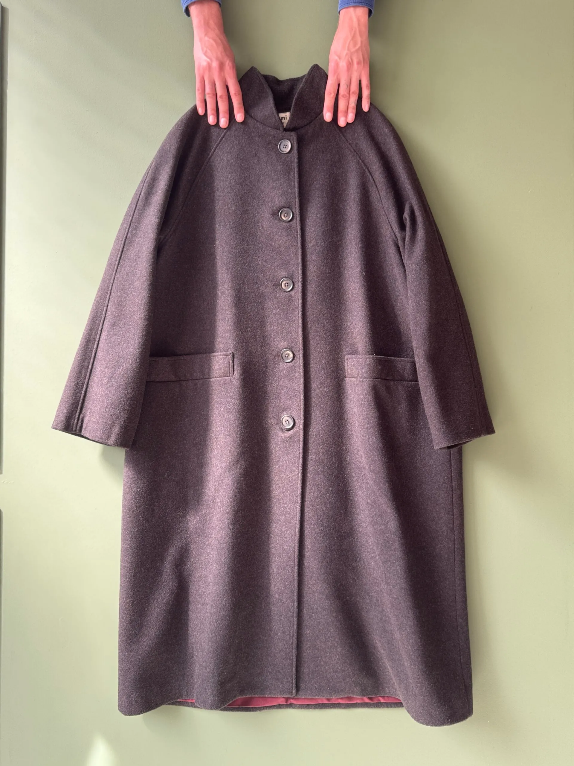 Hansom Overcoat | Charcoal Melton Wool - Image 1