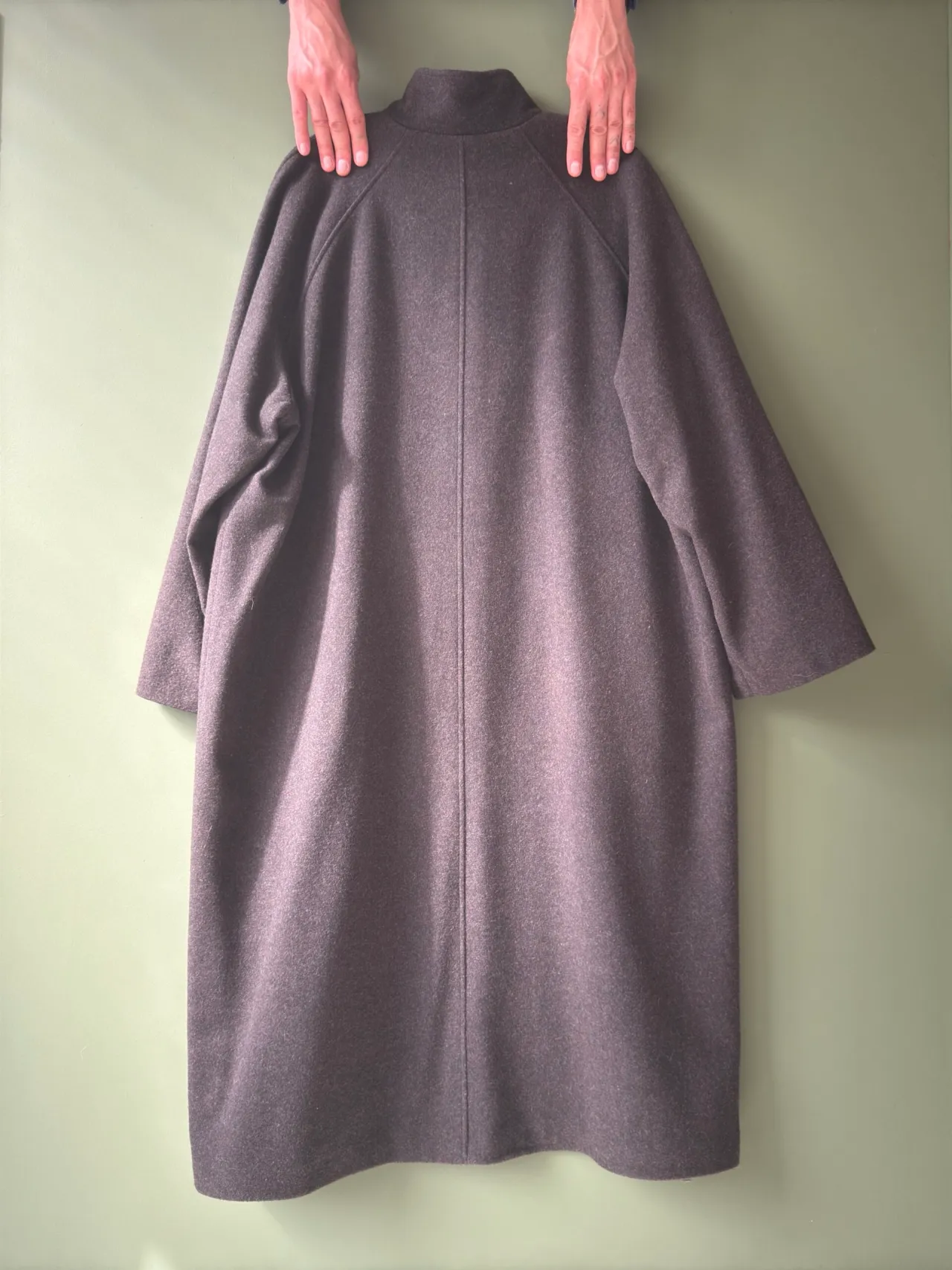 Hansom Overcoat | Charcoal Melton Wool - Image 2