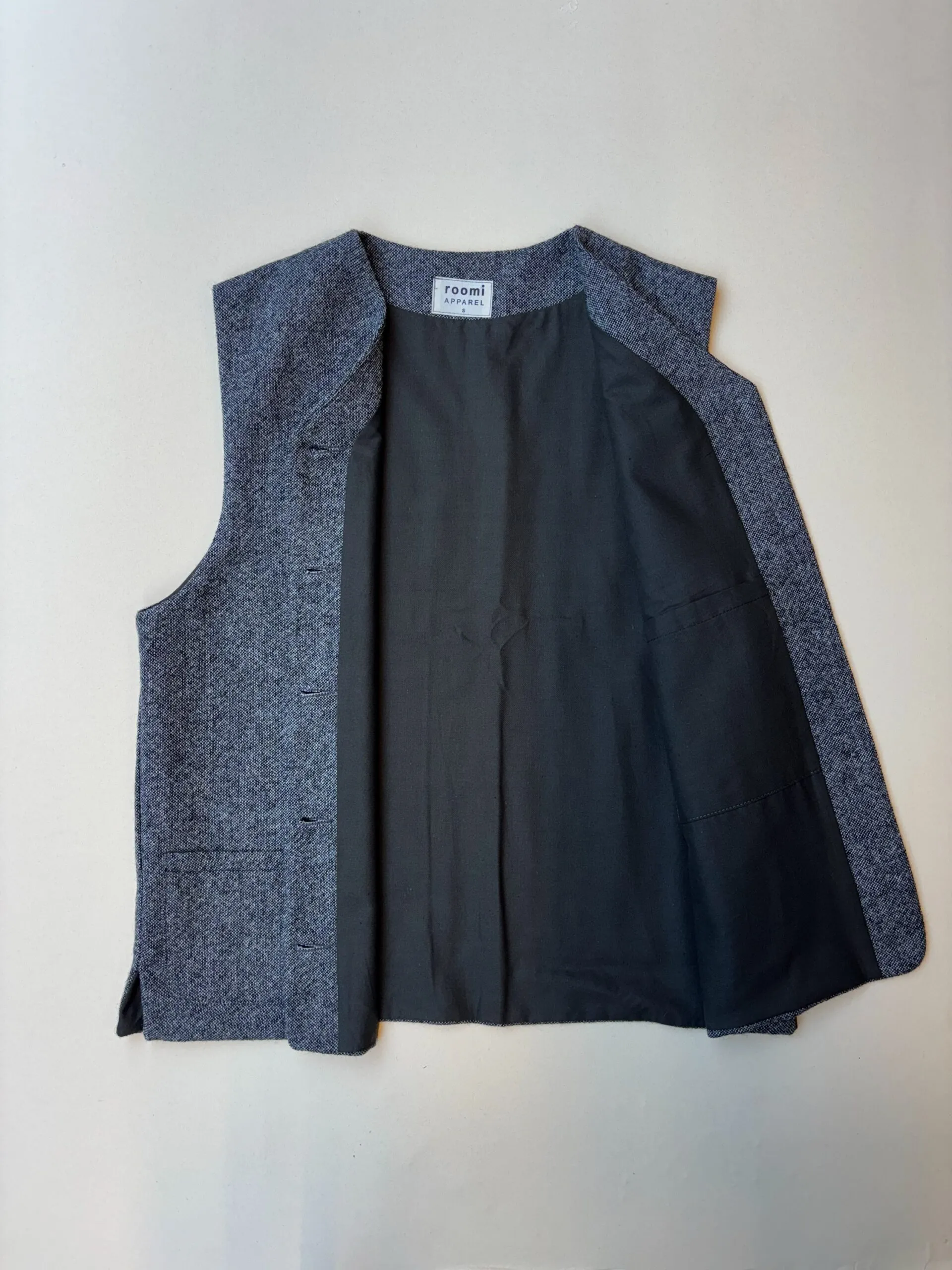 Kamali Waistcoat | Grey Wool - Image 2