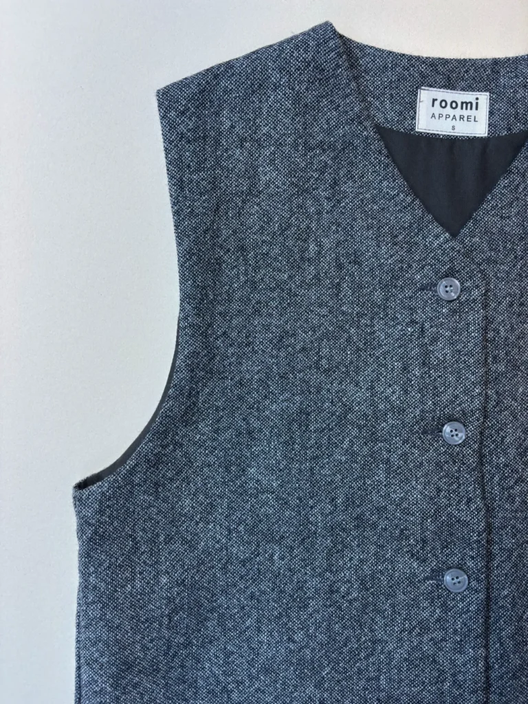 Kamali Waistcoat | Grey Wool