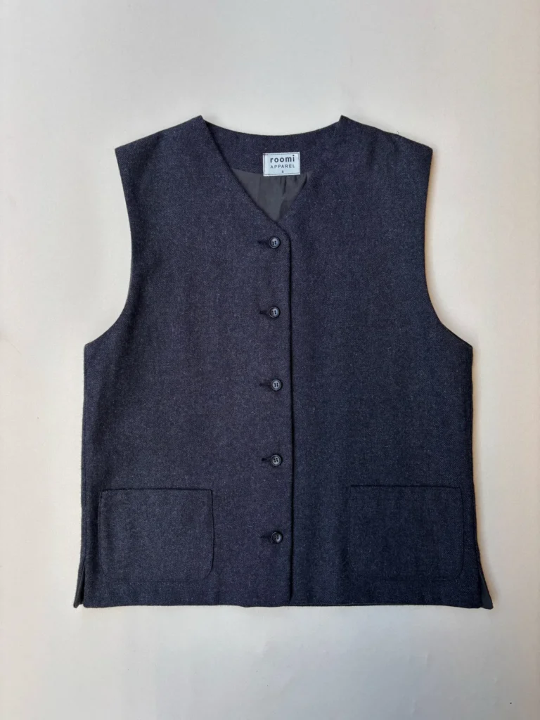 Kamali Waistcoat | Charcoal Wool