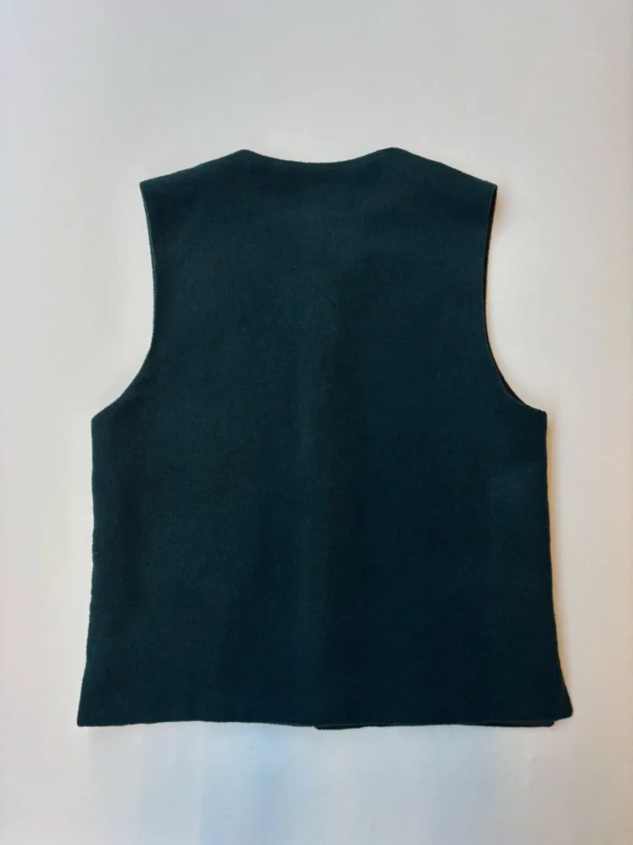 Kamali Waistcoat | Green Wool - Image 4