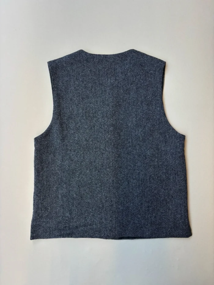 Kamali Waistcoat | Grey Wool - Image 4
