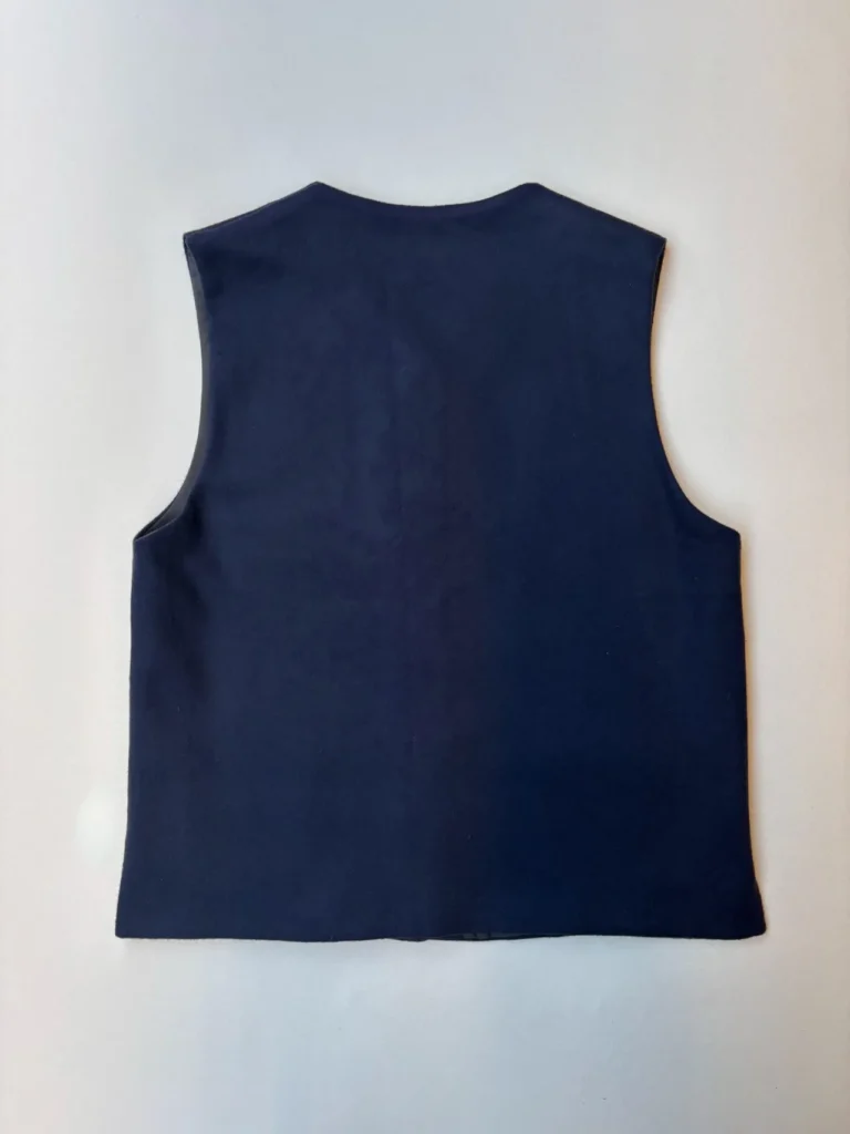 Kamali Waistcoat | Navy Wool