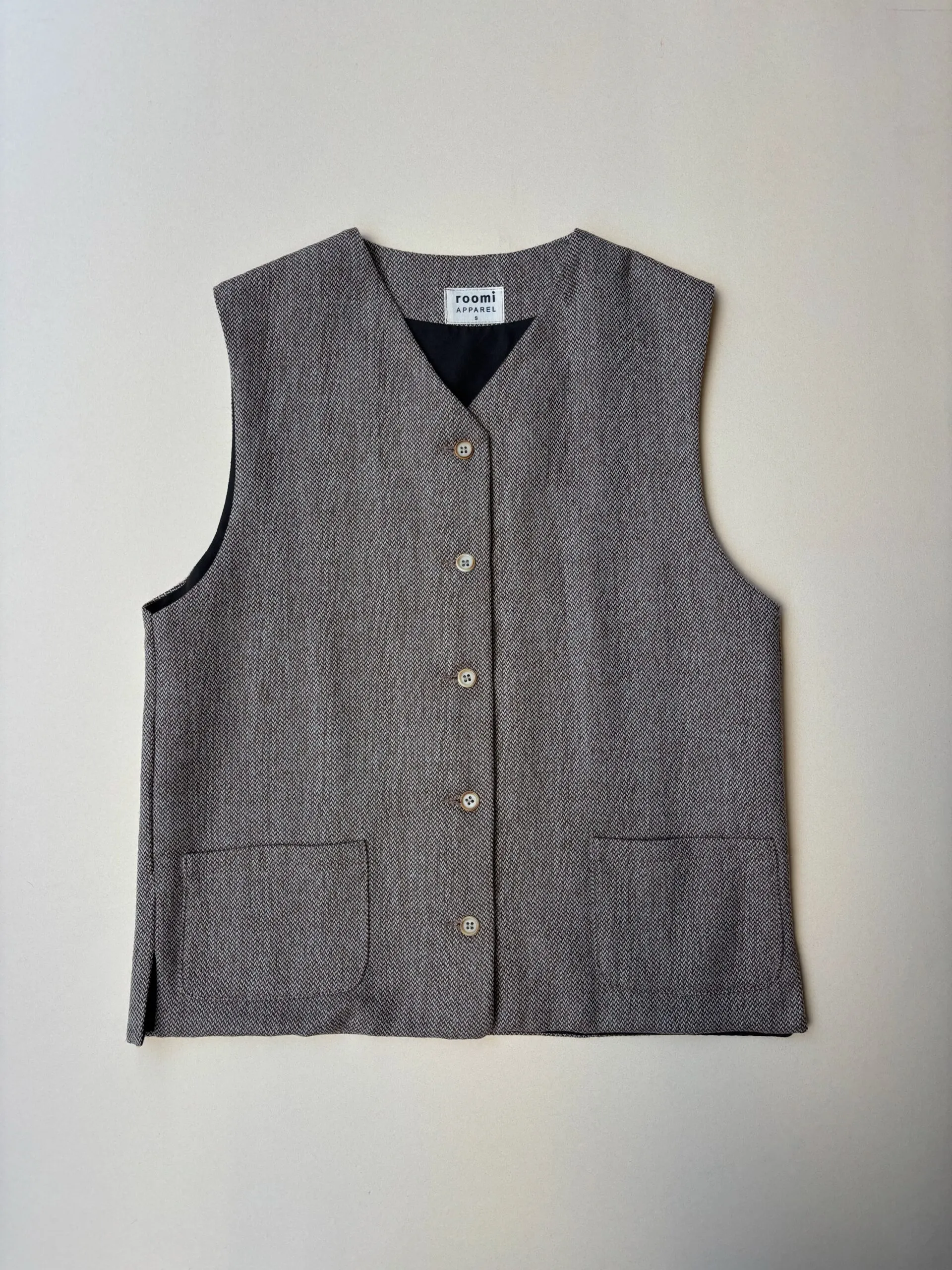 Kamali Waistcoat | Neutral Wool - Image 1