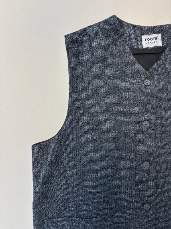 Kamali Waistcoat | Grey Wool