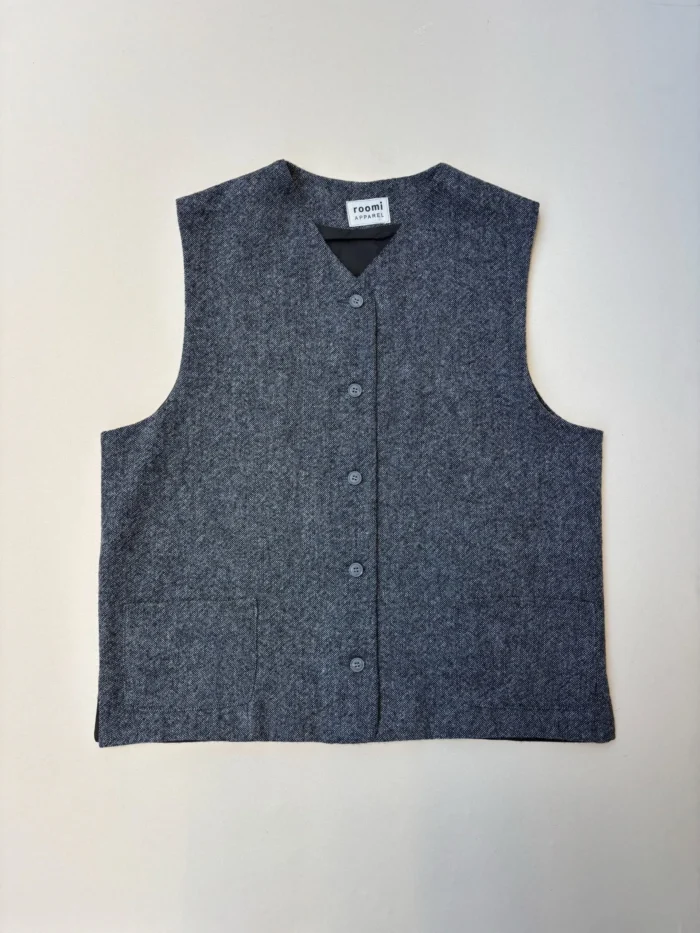 Kamali Waistcoat | Grey Wool - Image 1