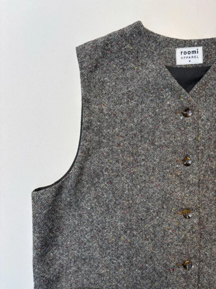 Kamali Waistcoat | Flecked Tweed - Image 2