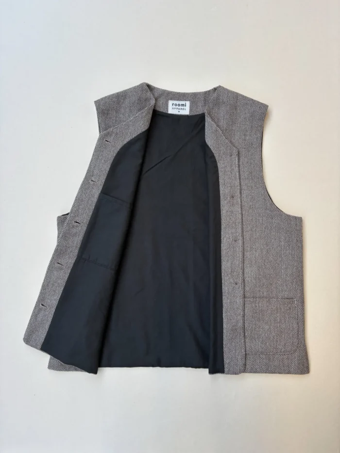 Kamali Waistcoat | Natural Wool - Image 2