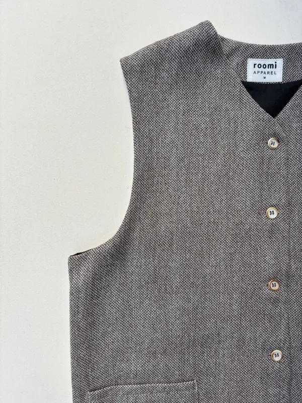 Kamali Waistcoat | Natural Wool