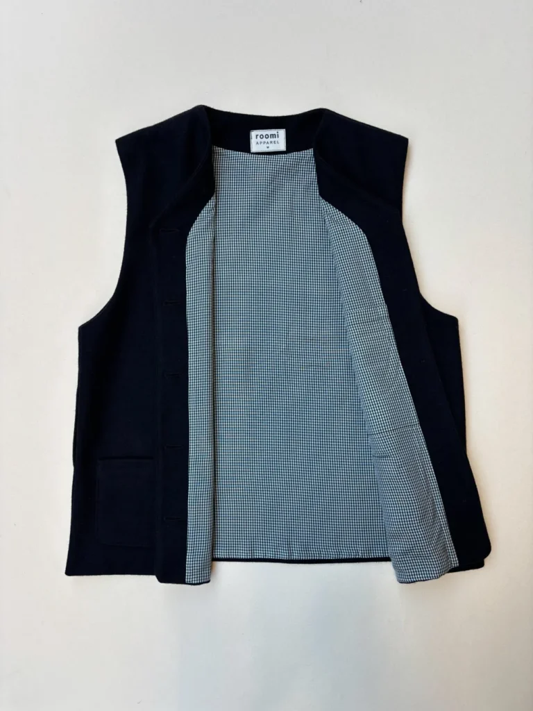 Kamali Waistcoat | Black Wool